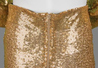 Lot #8423 Prince's Stage-Worn Gold Sequin Two-Piece Suit - Image 7