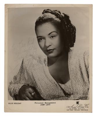 Lot #8186 Billie Holiday Signed Photograph