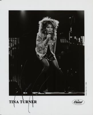 Lot #8355 Tina Turner Signed Photograph