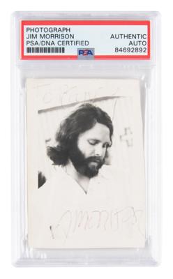 Lot #8147 Jim Morrison Signed Photograph - Image 1