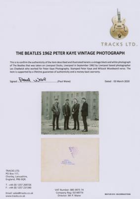 Lot #8090 Beatles Original 1962 Photograph by Peter Kaye - Image 3