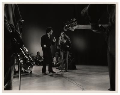 Lot #8241 Janis Joplin and Tom Jones Original Photograph (1969) - Image 1