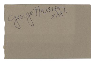 Lot #8064 George Harrison Signature