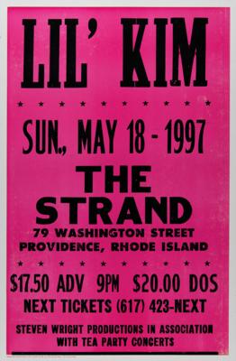 Lot #8460 Lil' Kim 1997 Providence Concert Poster - Image 1