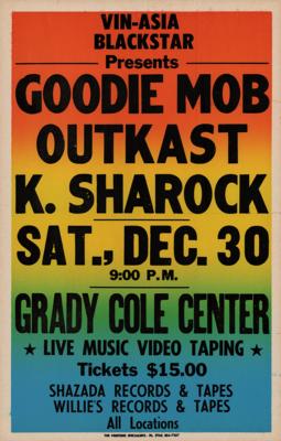 Lot #8462 Outkast 1995 Charlotte Concert Poster