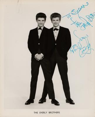 Lot #8215 Everly Brothers Signed Photograph