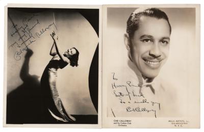 Lot #8191 Cab and Blanche Calloway (2) Signed Photographs - Image 1