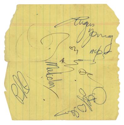 Lot #8255 AC/DC Signatures