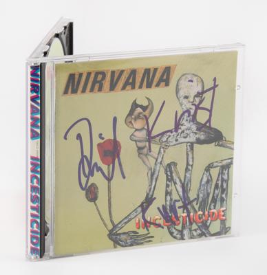 Lot #8440 Nirvana Signed Incesticide CD