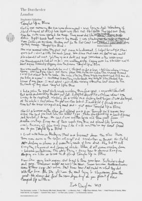 Lot #8016 Bob Dylan Signed Handwritten Lyrics for 'Tangled Up in Blue' - Image 1