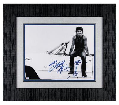 Lot #8351 Bruce Springsteen Signed Oversized Photograph with Guitar Sketch - Image 3