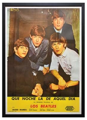 Lot #8059 Beatles Original 1964 Spanish Movie Poster for A Hard Day's Night - Image 2