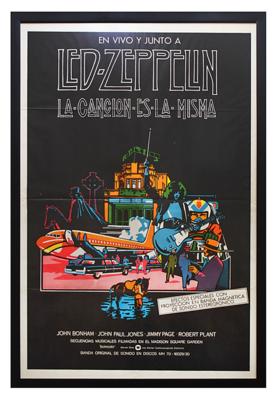 Lot #8165 Led Zeppelin Original 'The Song Remains the Same' Movie Poster (Argentina) - Image 1