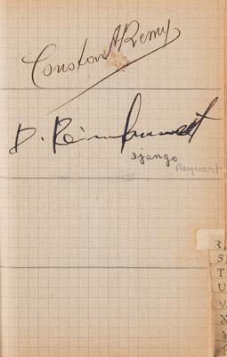 Lot #8188 Django Reinhardt, Jean Cocteau, Fernandel and Others Signed Autograph Album