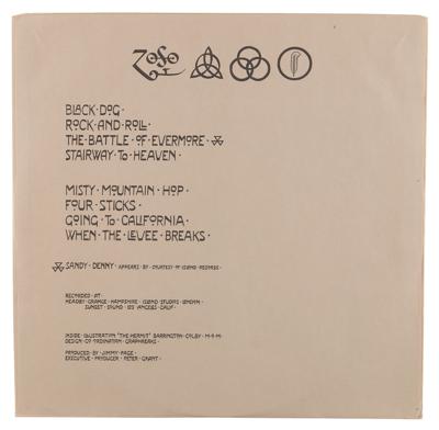 Lot #8473 Led Zeppelin IV US Promotional First Pressing Album (Atlantic Records, SD 7208, Stereo) - Image 7