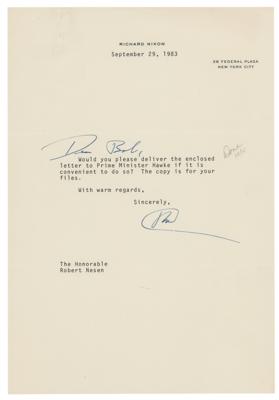 Lot #1051 Richard Nixon Typed Letter Signed