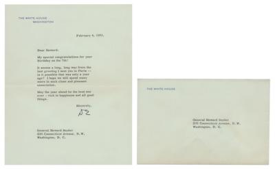 Lot #1039 Dwight D. Eisenhower Typed Letter Signed as President