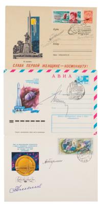Lot #1276 Cosmonauts (3) Signed Covers