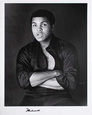 Lot #1796 Muhammad Ali Signed Oversized Photograph by John Stewart