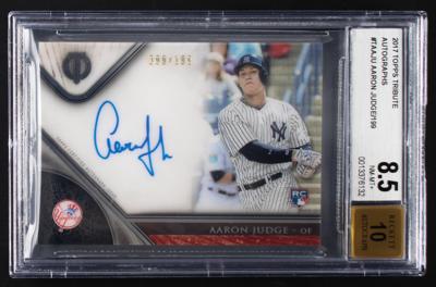 Lot #1893 2017 Topps Tribute Aaron Judge Autograph (99/199) BGS NM-MT+ 8.5/10