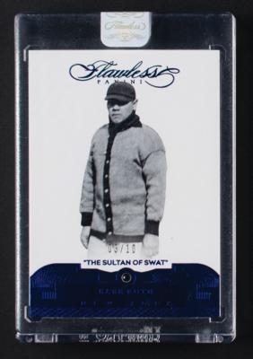 Lot #1886 2017 Panini Flawless Babe Ruth Sapphire (3/10) - Image 1