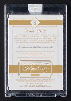 Lot #1886 2017 Panini Flawless Babe Ruth Sapphire (3/10) - Image 2