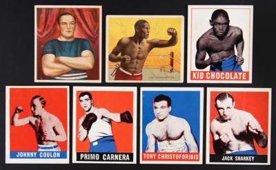Lot #1813 1910-51 Boxing Cards Lot of (12) with Jack Johnson and Sugar Ray Robinson - Image 2