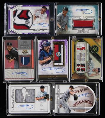 Lot #2001 Chris Sale (7) Autograph/Relic Cards - Image 1