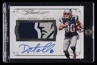Lot #1866 2015 Panini Flawless Danny Amendola Autograph/Game-Used Patch (1/25) - Image 1