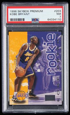 Lot #1852 1996 Skybox Premium Kobe Bryant PSA NM 7 - Image 1