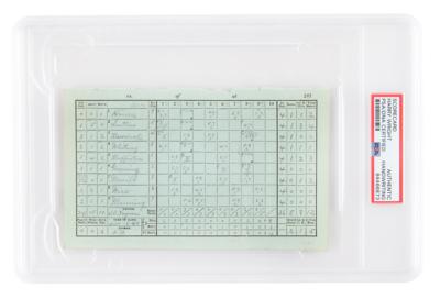 Lot #1812 Harry Wright Hand-Filled 1885 Scorecard - Image 1