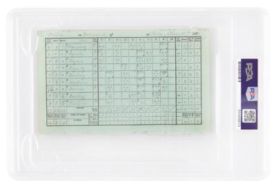 Lot #1812 Harry Wright Hand-Filled 1885 Scorecard - Image 2
