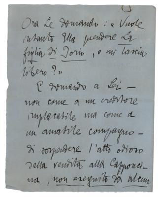 Lot #1532 Gabriele D'Annunzio Autograph Letter Signed - Image 3