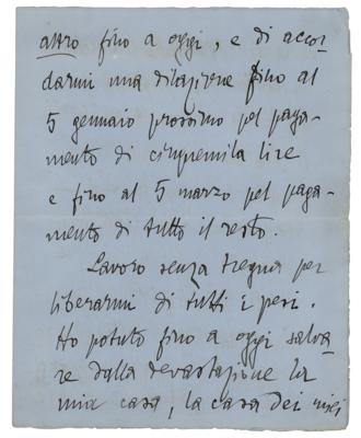 Lot #1532 Gabriele D'Annunzio Autograph Letter Signed - Image 4