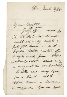 Lot #1172 Joseph Dalton Hooker Autograph Letter