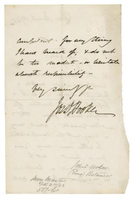 Lot #1172 Joseph Dalton Hooker Autograph Letter Signed - Image 2
