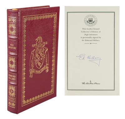 Lot #1166 Edmund Hillary Signed Book