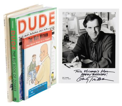 Lot #1403 Garry Trudeau (4) Signed Items - Image 1