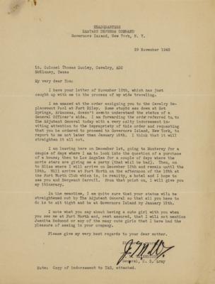 Lot #1263 James M. Wainwright Typed Letter Signed