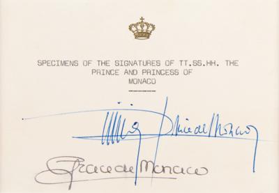 Lot #1198 Princess Grace and Prince Rainer Signatures - Image 2