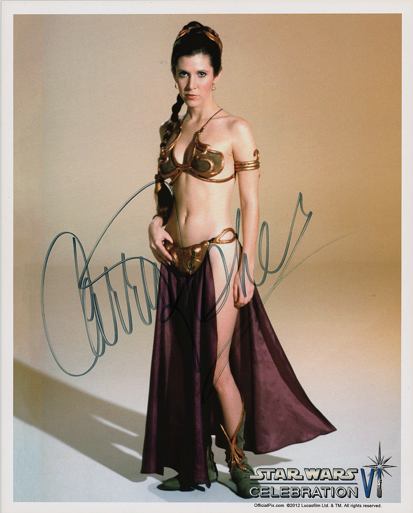 Lot #1768 Star Wars: Carrie Fisher Signed Photograph