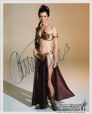 Lot #1768 Star Wars: Carrie Fisher Signed