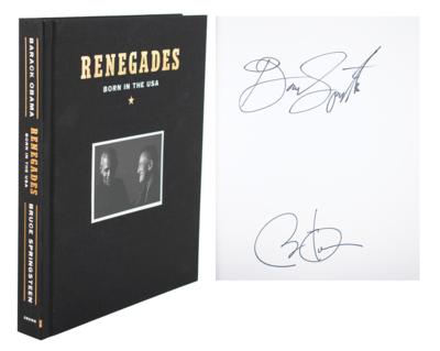 Lot #1061 Barack Obama and Bruce Springsteen Signed Book