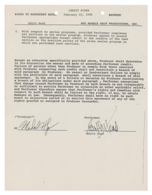 Lot #1725 Edith Head (4) Documents Signed - Image 7