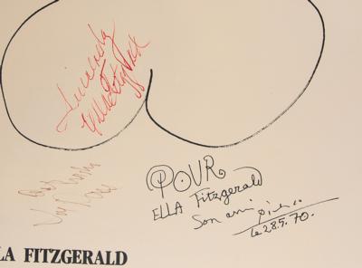 Lot #1586 Ella Fitzgerald Signed Poster - Image 2