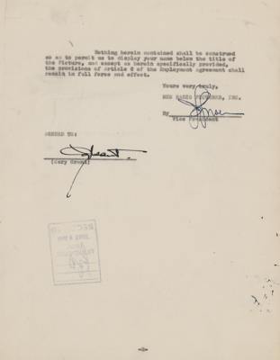 Lot #1718 Cary Grant Document Signed - Image 2