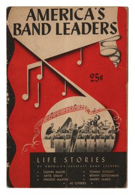 Lot #1613 Louis Armstrong, Gene Krupa, and Bandleaders Signed Booklet