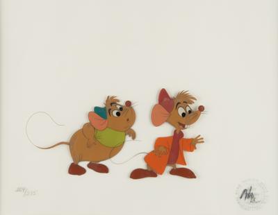 Lot #1366 Jaq and Gus limited edition cel from Cinderella - Image 1