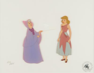 Lot #1382 Cinderella and Fairy Godmother limited edition cel from Cinderella - Image 1