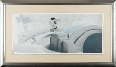 Lot #1385 Pinocchio and Jiminy Cricket limited edition cel from Pinocchio - Image 2